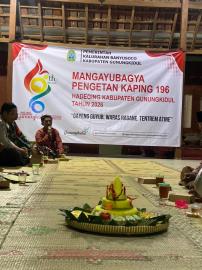 Malam Tirakatan Memperingati Hari Jadi Kabupaten Gunungkidul ke 196